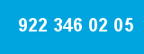 922 346 02 05 922 346 02 05